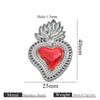 Wholesale Stainless Steel Light Luxury Heart Pendant Necklace For Women Electroplated Colorpreserving Diy