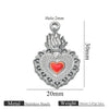 Wholesale Stainless Steel Light Luxury Heart Pendant Necklace For Women Electroplated Colorpreserving Diy