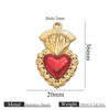 Wholesale Stainless Steel Light Luxury Heart Pendant Necklace For Women Electroplated Colorpreserving Diy