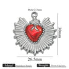 Wholesale Stainless Steel Light Luxury Heart Pendant Necklace For Women Electroplated Colorpreserving Diy