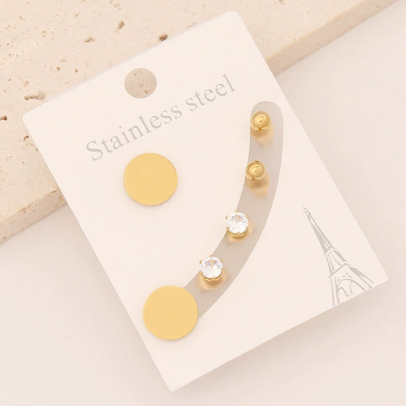 Wholesale Stainless Steel Lightning Star Earrings With Electroplating For Women Personality Cross And Butterfly Designs