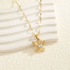 Wholesale Stainless Steel Lip Chain Jewelry With Frosted Bow And Gold Diamond Electroplated Design