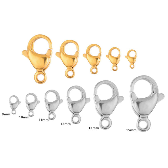 Wholesale Stainless Steel Lobster Buckle For Diy Jewelry Connection Electroplated