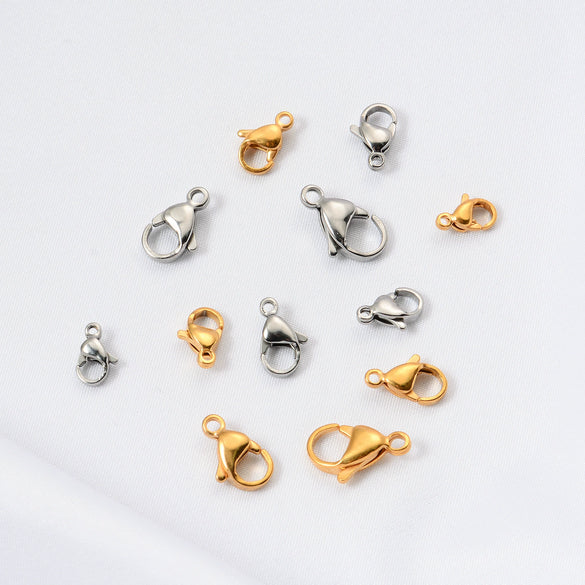 Wholesale Stainless Steel Lobster Buckle For Diy Jewelry Connection Electroplated
