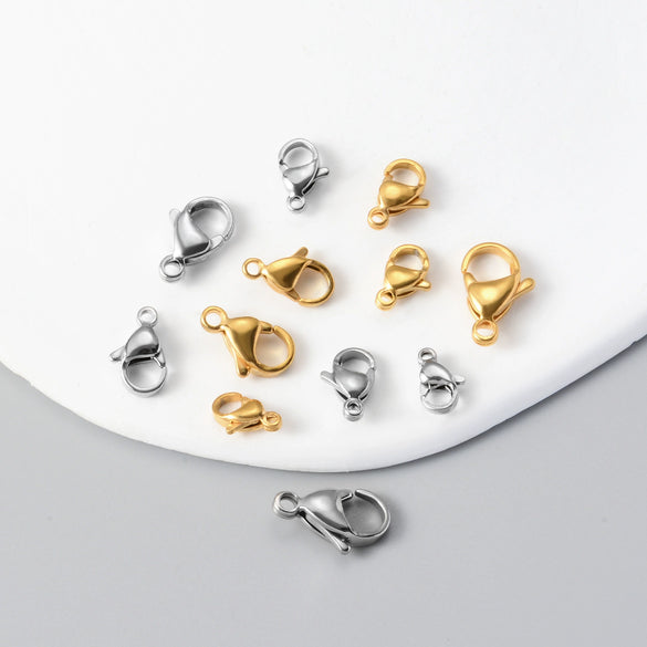 Wholesale Stainless Steel Lobster Buckle For Diy Jewelry Connection Electroplated
