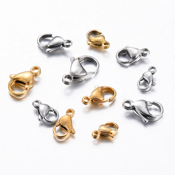Wholesale Stainless Steel Lobster Buckle For Diy Jewelry Connection Electroplated