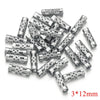 Wholesale Stainless Steel Long Tube Hollow Beaded Spacer Loose Beads For Diy Jewelry 18K Gold Vacuum Plated Electroplated Fashion Style