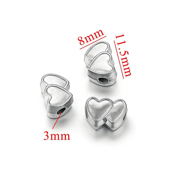 Wholesale Stainless Steel Love Beaded Bracelet With Bow And Skull Beads Electroplated Jewelry Accessories