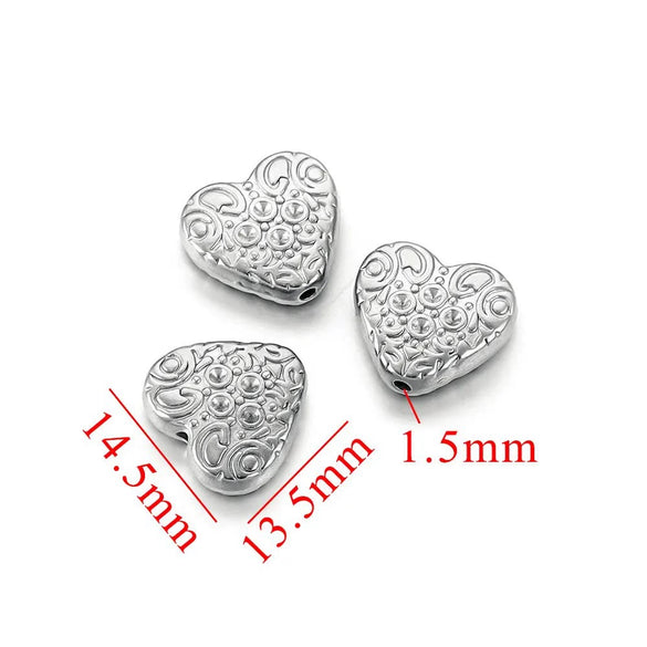 Wholesale Stainless Steel Love Beaded Bracelet With Bow And Skull Beads Electroplated Jewelry Accessories