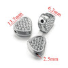 Wholesale Stainless Steel Love Beaded Bracelet With Bow And Skull Beads Electroplated Jewelry Accessories