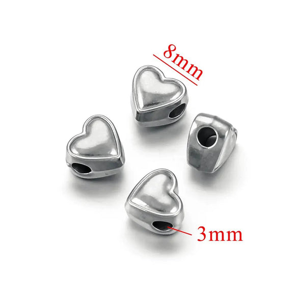 Wholesale Stainless Steel Love Beaded Bracelet With Bow And Skull Beads Electroplated Jewelry Accessories