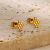 Wholesale Stainless Steel Love Bow Earrings With Star And U Shape Electroplated For Women