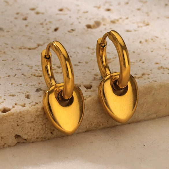 Wholesale Stainless Steel Love Bow Earrings With Star And U Shape Electroplated For Women