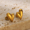 Wholesale Stainless Steel Love Bow Earrings With Star And U Shape Electroplated For Women