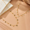 Wholesale Stainless Steel Love Butterfly Flower Pendant Necklace With Heart Shape Pattern Electroplated For Women