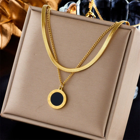 Wholesale Stainless Steel Love Butterfly Pendant Necklace With Electroplating Treatment For Women