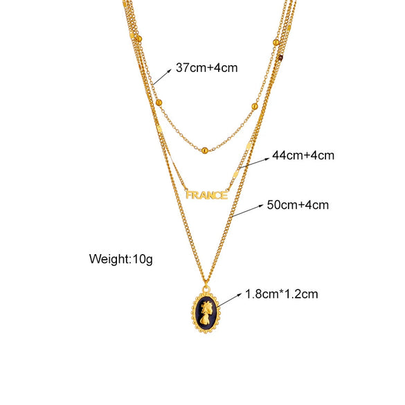 Wholesale Stainless Steel Love Butterfly Pendant Necklace With Electroplating Treatment For Women