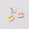 Wholesale Stainless Steel Love Heart Pendant Jewelry Accessories With Polishing Treatment And Smooth Pattern