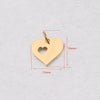 Wholesale Stainless Steel Love Heart Pendant Jewelry Accessories With Polishing Treatment And Smooth Pattern