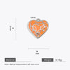 Wholesale Stainless Steel Love Heartshaped Oil Drop Enamel Handmade Pendant Jewelry Accessories