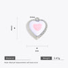 Wholesale Stainless Steel Love Heartshaped Oil Drop Enamel Handmade Pendant Jewelry Accessories