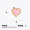 Wholesale Stainless Steel Love Heartshaped Oil Drop Enamel Handmade Pendant Jewelry Accessories