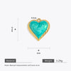 Wholesale Stainless Steel Love Heartshaped Oil Drop Enamel Handmade Pendant Jewelry Accessories
