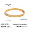 Wholesale Stainless Steel Love Opening Bracelet With Electroplating Treatment