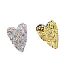 Wholesale Stainless Steel Love Opening Ring With Heart Pattern Retro Style Electroplated