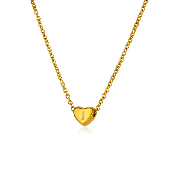 Wholesale Stainless Steel Love Piercing Design Necklace With Heart Shape And Letters Numbers Text Electroplating For Women