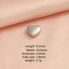 Wholesale Stainless Steel Love Shaped Beads With Small Hole Mirror Finish Polishing Jewelry Accessories Diy Handmade