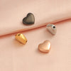 Wholesale Stainless Steel Love Shaped Beads With Small Hole Mirror Finish Polishing Jewelry Accessories Diy Handmade