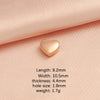 Wholesale Stainless Steel Love Shaped Beads With Small Hole Mirror Finish Polishing Jewelry Accessories Diy Handmade