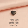 Wholesale Stainless Steel Love Shaped Beads With Small Hole Mirror Finish Polishing Jewelry Accessories Diy Handmade
