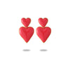 Wholesale Stainless Steel Love Shaped Electroplated Fashionable Women's Earrings