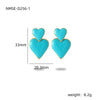 Wholesale Stainless Steel Love Shaped Electroplated Fashionable Women's Earrings