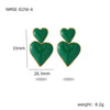 Wholesale Stainless Steel Love Shaped Electroplated Fashionable Women's Earrings