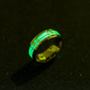 Wholesale Stainless Steel Luminous Heartbeat Ring With Letters Numbers Text Pattern Unisex