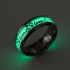 Wholesale Stainless Steel Luminous Lettering Love Couple Ring Electroplated