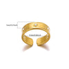 Wholesale Stainless Steel Marine Elements Starfish Open Ring Electroplated For Women