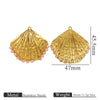 Wholesale Stainless Steel Marine Life Conch Shell Pendant Diy Handmade Jewelry Accessories Electroplated