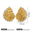 Wholesale Stainless Steel Marine Life Conch Shell Pendant Diy Handmade Jewelry Accessories Electroplated
