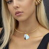 Wholesale Stainless Steel Marine Shell Pendant Necklace For Women Fashion Style