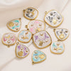 Wholesale Stainless Steel Marine Style Pendants With Shells Mermaids Turtles Square Oval Shapes Electroplated