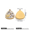 Wholesale Stainless Steel Marine Style Pendants With Shells Mermaids Turtles Square Oval Shapes Electroplated