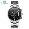 Wholesale Stainless Steel Men's Leisure Quartz Watch With Round Dial Waterproof