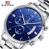 Wholesale Stainless Steel Men's Leisure Quartz Watch With Round Dial Waterproof