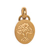 Wholesale Stainless Steel Mini Elephant Lotus Love Pendant Necklace Electroplated 18K Gold Color