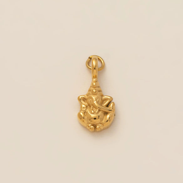 Wholesale Stainless Steel Mini Elephant Lotus Love Pendant Necklace With Vacuum Plating 18K Gold Color
