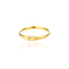 Wholesale Stainless Steel Mini Initial Ring Stacking Style With Letters Electroplated For Men And Women